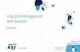 Lifecycle Management and Security - S · PDF fileLifecycle Management and Security Joe Pilozzi. Embedded Systems Conference Fortifying an IoT Device . Embedded Systems Conference Example