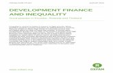 DEVELOPMENT FINANCE AND INEQUALITY - Oxfam · PDF fileOXFAM CASE STUDY AUGUST 2013 DEVELOPMENT FINANCE AND INEQUALITY Good practice in Ecuador, Rwanda and Thailand Inequality is central