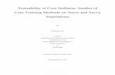 Trainability of Core Stiffness: Studies of Core … of Core Stiffness: Studies of Core Training Methods on Naive and Savvy Populations by Benjamin Lee A thesis presented to the University