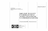NEAR EAST FORESTRY AND RANGE COMMISSION - · PDF file · 2012-06-04The Twentieth Session of the Near East Forestry and Range Commission (NEFRC) and the Second Near East ... together