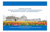 MADISON DESTINATION VISIONING EXECUTIVE · PDF file · 2017-11-14assessment and visioning process that responds to two key questions : What is it that the GMCVB and community stakeholders