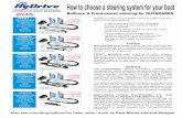 How to choose a steering system for your boat to choose a steering system for your boat Selection of the most suitable steering system for your boat is a simple matter of:-1) Matching