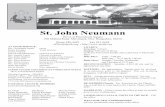 St. John Neumann - sjnnh.org bulletin.pdfBob Fitts Chuck Jones . ST. JOHN NEUMANN MERRIMACK Giving to New Hampshire Catholic Charities improves our ... have a Mass at 8:30am at Last