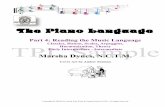 The Piano Languagethepianolanguage.com/tpl4/1.TPL4Intro.pdf · 76 The Dancing Bear Tansman Theory 2 Eight Fingering Rules Key Signature Rules Review 4 Melodic Dictation 7 Key ...