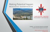Making Potential Happen - Home - Cando Potential Happen Welcome to Carcross –Gunalchèeshhaatyee.aadi. ... To develop short and long -term skilled local employment
