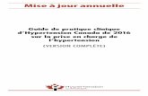 Guide de pratique clinique d’Hypertension Canada de 2016 ...guidelines.hypertension.ca/wp-content/uploads/2016/05/16156-French... · Table des matières Guide de pratique clinique