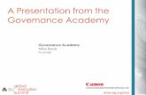 A Presentation from the Governance Academy - sig.orgsig.org/docs2/S47_How_GBS_Regulatory_Compliance_and_As-a-Service...A Presentation from the Governance Academy Governance Academy