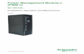 Power Management Module-c (PMM-c) - - APC · PDF filePower Management Module-c (PMM-c) 60–160 kVA Installation, Operation and Maintenance 11/2013 ... message indicates that an electrical