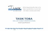 TASIK TOBA - Fathom Systems for Sikorsky S92/S61N D value: 22.20 m Accommodation ... SOLAS Standard ... Tasik Toba Shipbuild Project Office c/o Fujian Mawei Shipyard