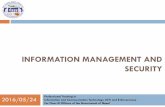 INFORMATION MANAGEMENT AND SECURITY - NASCdms.nasc.org.np/sites/default/files/documents/Information... · INFORMATION MANAGEMENT AND SECURITY Professional Training in Information