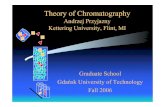 Theory of Chromatography - Strona Główna · PDF file• column chromatography • paper chromatography ... Gel Permeation: 1958. Gel ... Affinity Chromatography: 1967. Title: An