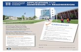 APPLICATION FOR ADMISSION READMISSION · PDF fileB11BA07 Accounting, Career Accounting Studies: CSCU Pathway Transfer B11BA05 Accounting & Business Administration, Transfer B12BG21