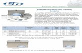 SweepZone® Ultrasonic Cleaning  · PDF fileSweepZone® Ultrasonic Cleaning Systems All SweepZone Ultrasonic Cleaning Systems operate with a special cleaning wave of +/-