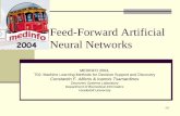 Feed-Forward Artificial Neural Networks Artificial Neural Networks MEDINFO 2004, T02: Machine Learning Methods for Decision Support and Discovery ... current output on dth example