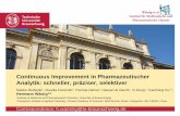 Continuous Improvement in Pharmazeutischer Analytik ... · PDF filecIEF CGE ; CZE ; Quantitative ... Agilent HP; 3D; CE ; Capillary ; Fused-silica, 50 ... software if the results are