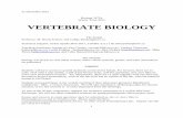 Biology 2471b Winter Term 2013 VERTEBRATE BIOLOGY · PDF fileBiology 2471b Winter Term 2013 VERTEBRATE BIOLOGY The ... a pdf of the lecture notes, ... and development as well as the