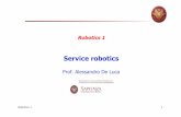 Robotics 1deluca/rob1_en/rob1_en_2014-15/02... · [see the course “Medical Robotics”] overview of the operating room command station ... EUropean RObotics research Network, with
