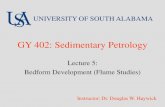 GY 402: Sedimentary · PDF filelaminations versus bedding; it’s all a matter of scale: bedding: ... Sedimentary Structures. George Allen & Unwin, 194p. Flume Studies and Flow Regime