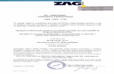 certifikata: EC - Certifikat kontrole proizvodnje za agregate za nevezane in hidravliëno vezane materiale za uporabo v inženirskih objektih in za gradnjo cest, za agregate za bitumenske