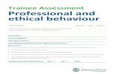 Trainee Assessment Professional and ethical behaviourlibrary.careerforce.org.nz/Learning Assessment Resources/TA28542v1... · Trainee Assessment Professional and ethical behaviour