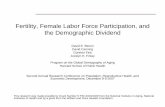 Fertility, Female Labor Force Participation, and the ... Female Labor Force Participation, and the Demographic Dividend 2 Main Questions in this Paper 1. How do fertility changes during