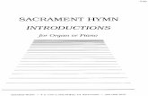Sacrament Hymn Introductions - Eddings Mexicanaâ€”Ponce 4.00 Boom Townâ€”American Frontier Tune 3.00 Circusâ€”Eddings 4.50 Come Back To Sorrentoâ€”DeCurtis/Eddings