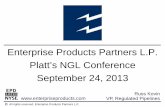 Enterprise Products Partners L.P. Platt’s NGL Conference ... · PDF fileThis presentation contains forward-looking statements based on the beliefs of the ... 50,000 miles of natural