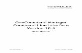 OneCommand Manager Command Line Interface Version 10 · PDF file · 2016-01-20The OneCommand® Manager Command Line Interface ... CLI command line interface ... OneCommand Manager