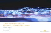The Purpose of Asset Management -  · PDF fileThe Purpose of . Asset Management. Authors: Dr James Hawley Jon Lukomnik. March 2018