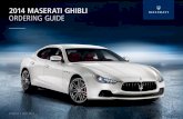 2014 Maserati Ghibli ordering guide - Naked Lime - · PDF fileexterior highlights rear backup camera rear parking sensors (opt) dual exhaust awd (ghibli s q4) led taillights 2014 maserati