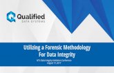 QDS IVT Forensic Data Integrity - s Data Integrity Validation Conference August 17, 2017. 2 Agenda Introductions & About Us Intro to Data Forensics Forensic Methodology for DI Interactive