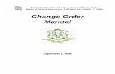 080M CHANGE ORDER MANUAL - · PDF file3 080M 090106 PMT Table of Contents Section Title Page 1.0 General Requirements 5 1.1 Introduction 5 1.2 Objective 5 1.3 Change Order Overview