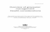 Overview of greywater management Health considerationsapplications.emro.who.int/dsaf/dsa1203.pdf · WHO-EM/CEH/125/E Overview of greywater management Health considerations Discussed