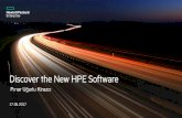 Discover the New HPE Software - Hewlett Packard · PDF fileHybrid cloud orchestration. Application release automation. ... Managed Container Environment. REST APIs, ... Deployment
