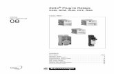 Zelio Plug-In Relays - Mouser  · PDF fileZelio® Plug-In Relays RXM, RPM, RUM, RPF, RSB CONTENTS Description ... † Manual operator optional for all