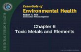 Chapter 6 Toxic Metals and Elements - Academic and …faculty.fgcu.edu/twimberley/EnviroHealthA/EnviroHealth/Friis...CERCLA Priority List of Hazardous Substances •The Agency for