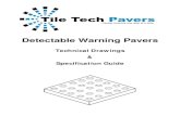 Detectable Warning Pavers 02780 National Distribution 888-380-5575 DETECTABLE WARNING PAVERS A. Concrete Pavers: Detectable Warning or ADA Truncated Dome Pavers as manufactured by