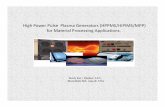 High Power Pulse Plasma Generators …zpulser.com/assets/2012/01/Zond-Zpulser-2011.pdfHigh Power Pulse Plasma Generators (HPPMS/HIPIMS/MPP) for Material Processing Applications. Zond,