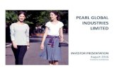 PEARL GLOBAL INDUSTRIES LIMITED · pearl global industries limited ... stiff challenges for leading apparel brands & retailers ... vision to provide international fashion clothing