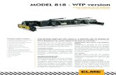 MODEL 818 - WTP version - elme.com · ELME Spreader Model 818 WTP version is a telescopic top lift ... compared to fork mounting ... ELME Spreader Trading (Shanghai) Co., Ltd Phone