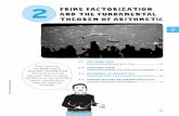 Prime Factorization and the Fundamental Theorem of … · Prime Factorization and the Fundamental ... Prime Factorization ... 52 • Chapter 2 Prime Factorization and the Fundamental
