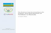 The Business Case for Investing in the Import and ... · Import and Distribution of Fertilizer in Rwanda ... 4.1 Financial Forecasting Model ... Tax Treatments ...