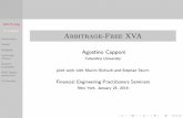 XVA Pricing A. Capponi Arbitrage-Free XVAieor.columbia.edu/files/seasieor/industrial-engineering-operations... · XVA Pricing A. Capponi Motivation Model Hedging Arbitrage Theory