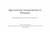 Agricultural cooperatives in Ethiopia - AgriProFocus ·  · 2015-05-10Agricultural cooperatives in Ethiopia Emerging issues and recent evidences ... •Growth supply chain with which