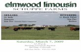 SCHUPPE FARMS - LimousinLive · Schuppe Farms can be held responsible for any accidents, ... Our herd is enrolled in the LIMS program with the North American ... progeny of the dam