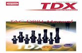 TAC DRILL Manual - Discount Tools DRILL Manual TDX-type TAC Drill Manual DW chipbreaker ... Central insert Taper pipe thread ( PT screw ) ... in which abnormal tool failure such