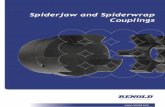 Spiderjaw and Spiderwrap Couplings - Renold · A medium power torsionally ﬂexible coupling combining shock absorbing and misalignment ... • Sintered iron half bodies ... but provide