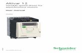 ATV12 user manual EN - Schneider Electric€¦ · BBV28581 2354235 11/2008 Altivar 12 Variable speed drives for asynchronous motors ... NOTICE Read these instructions carefully, ...