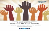 VOTING IN THE HOOD - Martens Centre · VOTING IN THE HOOD IMMIGRANT VOTING BEHAVIOR AT A ... stored in a retrieval system, ... at least at the local level, studies show that participatory