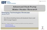 Advanced Heat Pump Water Heater Research - e3tnw.orge3tnw.org/Documents/E3T Showcase Presentation-HPWH 8Jan2014.pdf · Advanced Heat Pump Water Heater Research ... Compressor Cutoff: